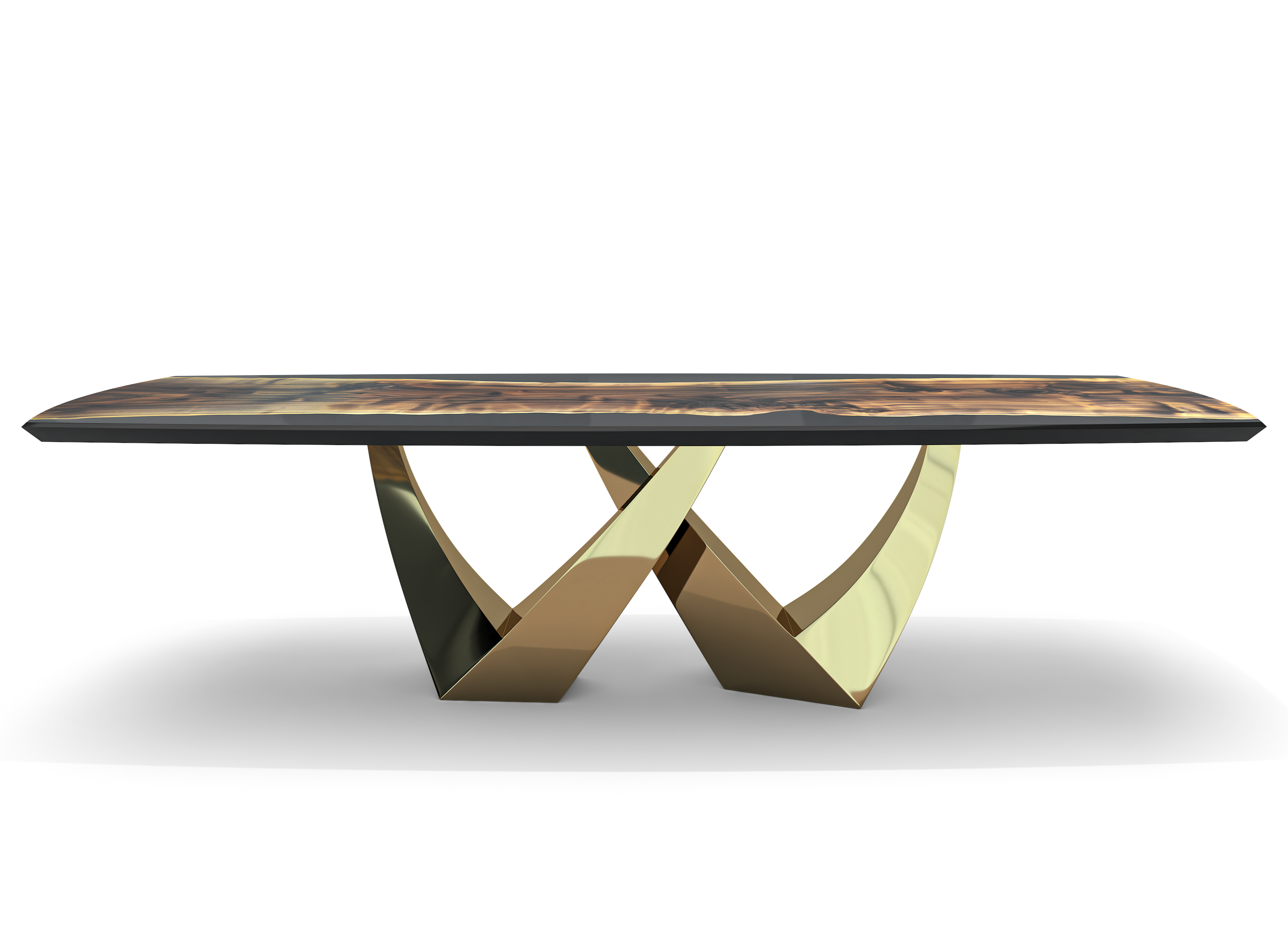 Ezio Walnut Wood Dining Table