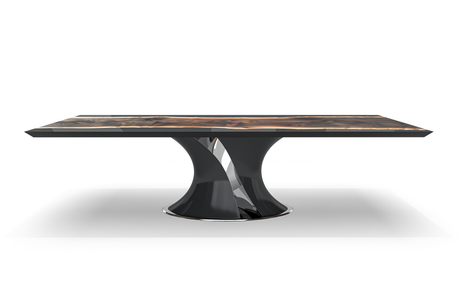 Melanios Walnut Wood Dining Table