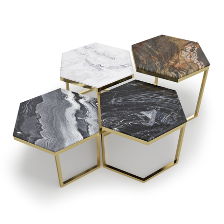 Alekto Stone Coffee Table Set