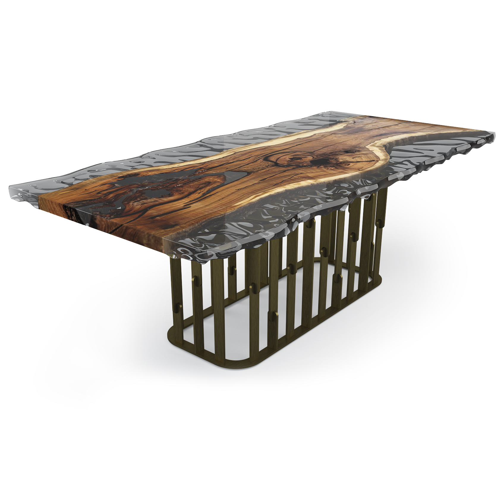 Arion Walnut Wavy Dining Table