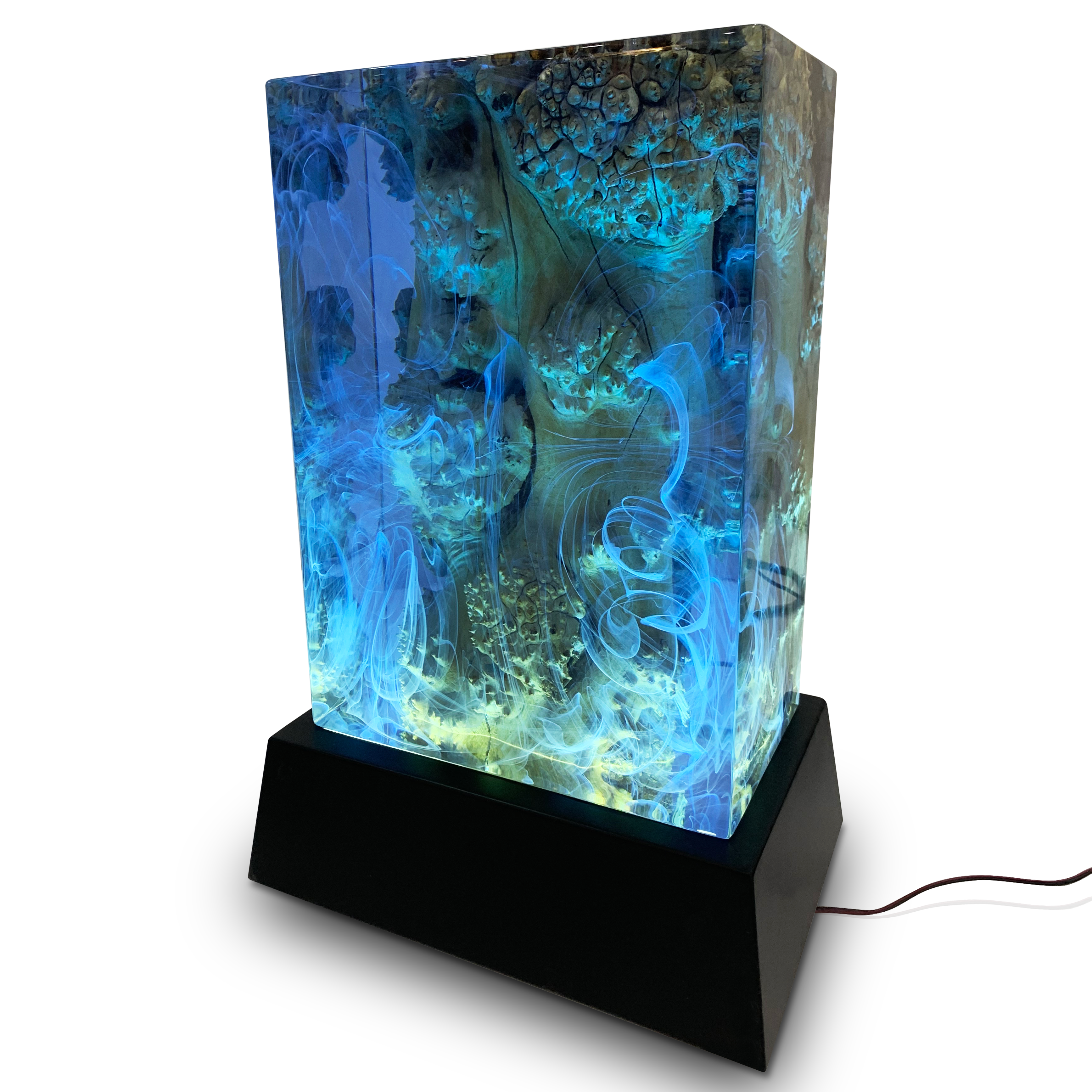 Aura Ocean Cube End Table