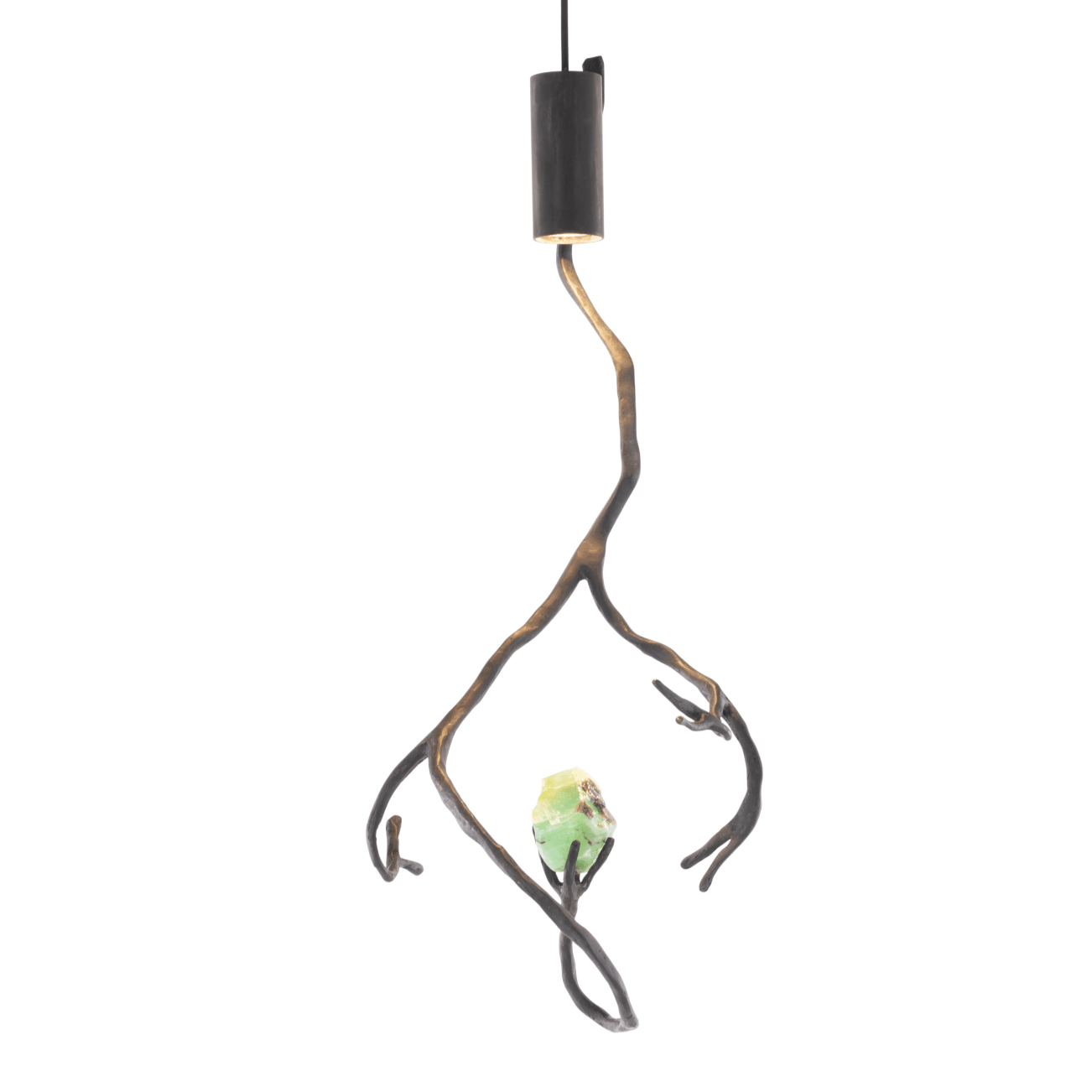 Orpheus Green Calcite Hanging Lamp